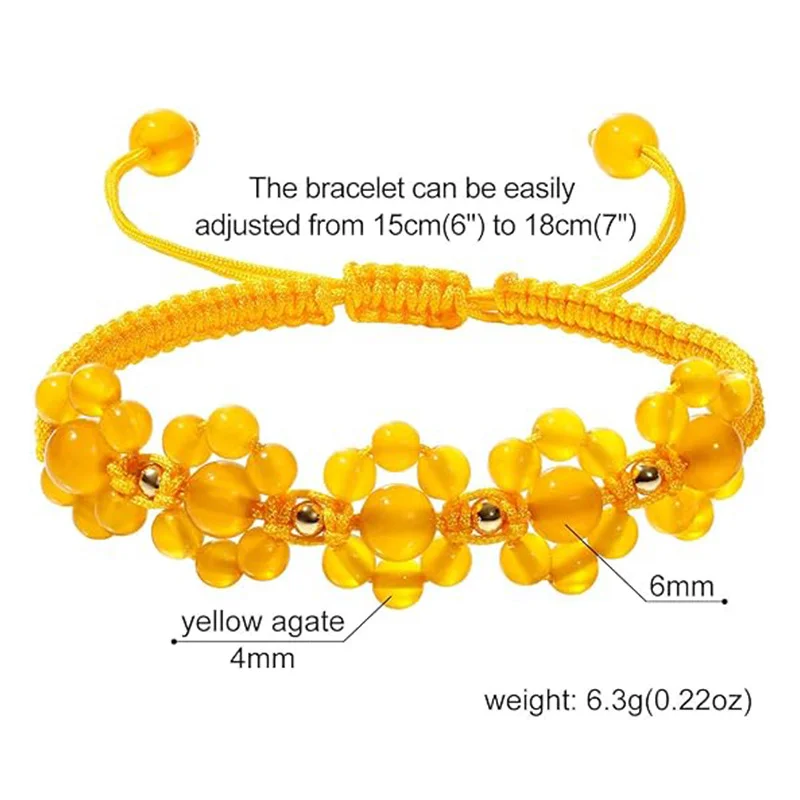 Natural Stone Woven Bracelet — Woven 3 Natural Stone Woven Bracelet — Woven - Image 3