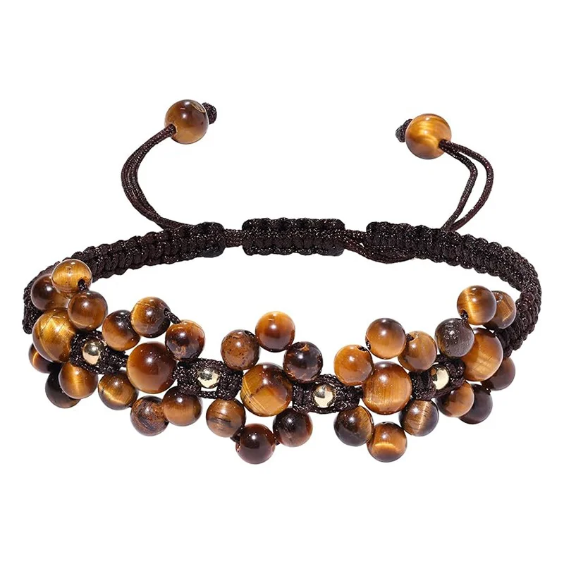 Natural Stone Woven Bracelet — Woven 1 Natural Stone Woven Bracelet — Woven