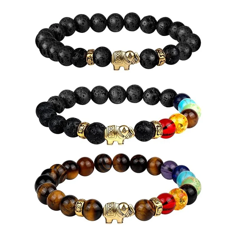 Tiger Eye Woven Bracelet — Rainbow 3 Tiger Eye Woven Bracelet — Rainbow - Image 3