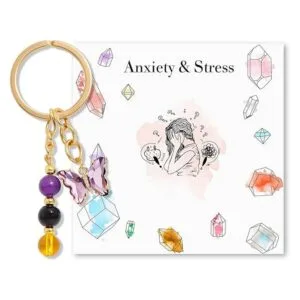 Natural Stone Butterfly Keychain — Butterfly