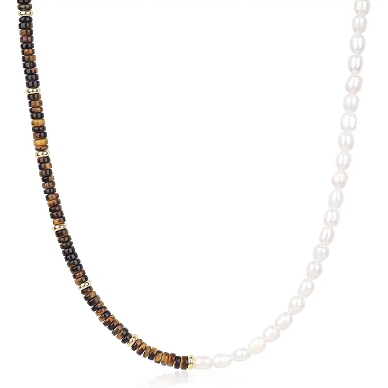 Natural Stone Beaded Necklace 3 Natural Stone Beaded Necklace - Image 3