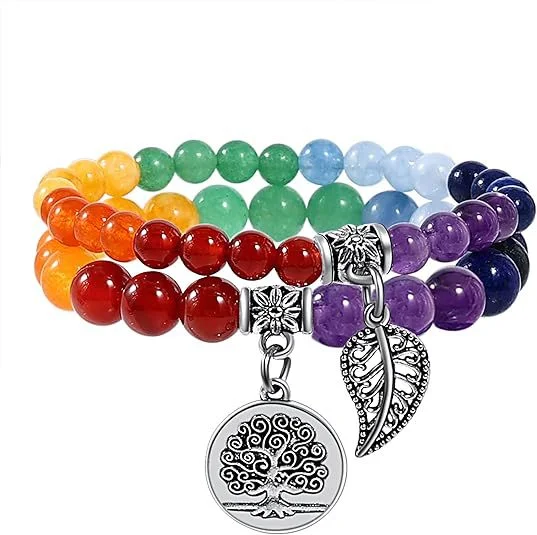 Crystal Leaf Bracelet — Rainbow 6 Crystal Leaf Bracelet — Rainbow - Image 6