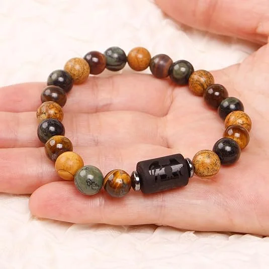 Natural Stone Beaded Bracelet — Zodiac 5 Natural Stone Beaded Bracelet — Zodiac - Image 5