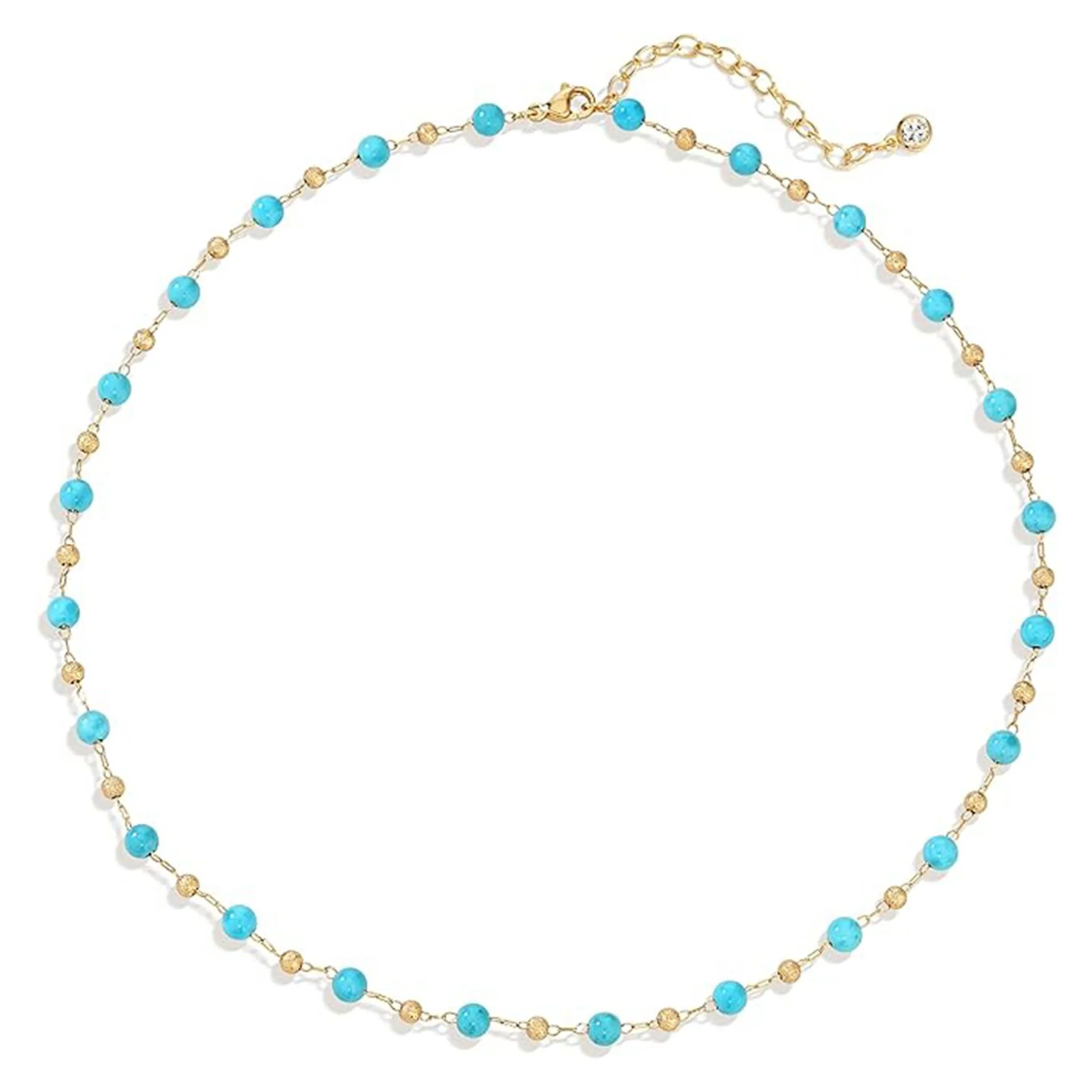 The Cascade — Bohemian Turquoise Stone Necklace 6 The Cascade — Bohemian Turquoise Stone Necklace - Image 6