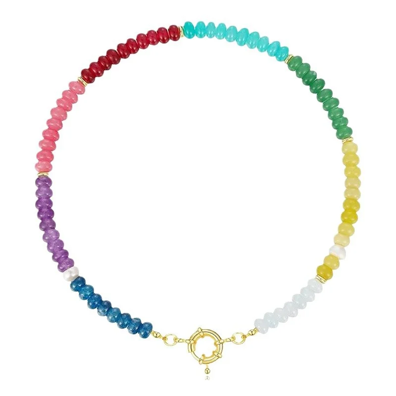 The Spectrum — Rainbow Crystal Beaded Necklace 6 The Spectrum — Rainbow Crystal Beaded Necklace - Image 6