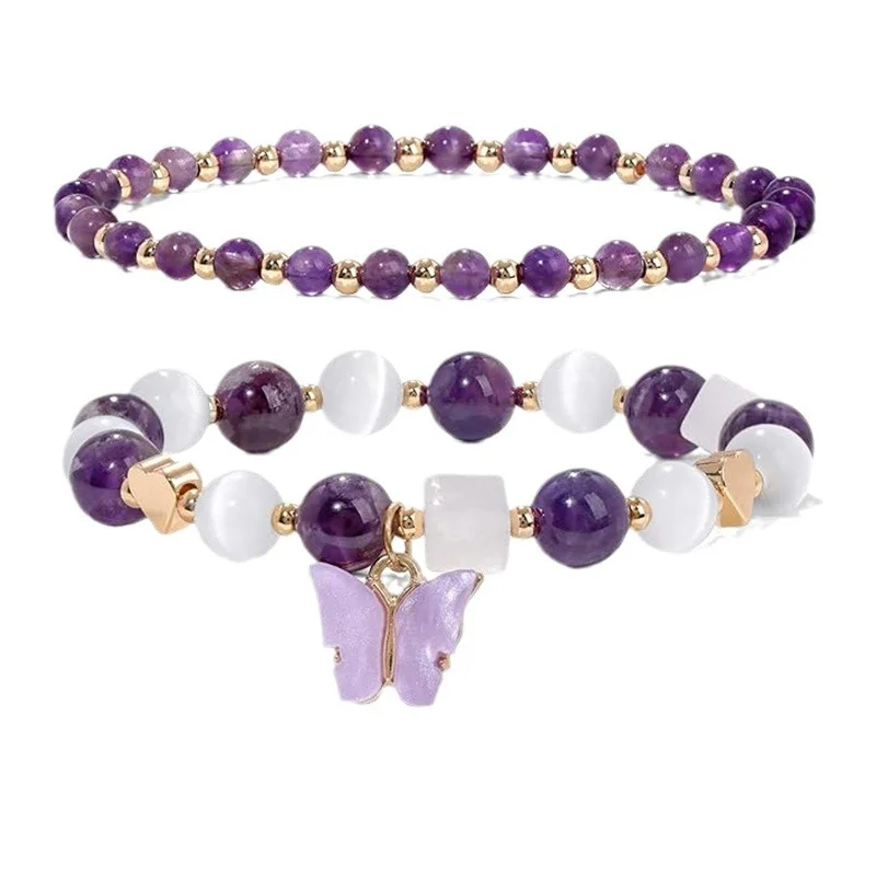 Amethyst Butterfly Bracelet — Butterfly 6 Amethyst Butterfly Bracelet — Butterfly - Image 6