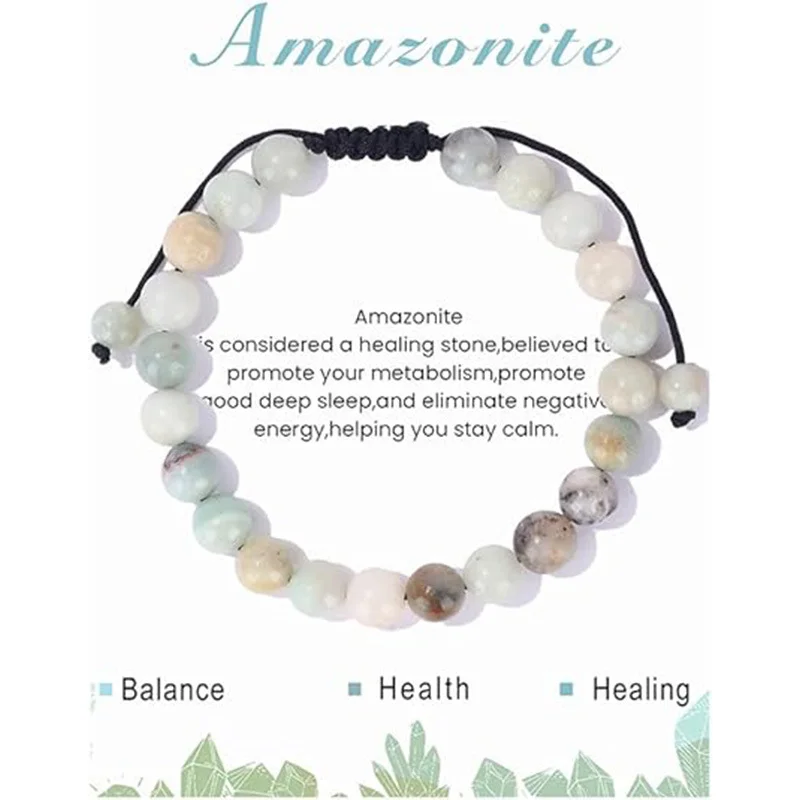 Natural Stone Woven Bracelet — Woven 1 Natural Stone Woven Bracelet — Woven