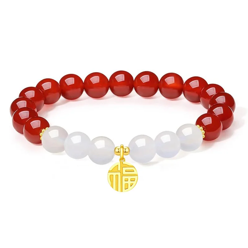 Hetian Jade Beaded Bracelet 5 Hetian Jade Beaded Bracelet - Image 5