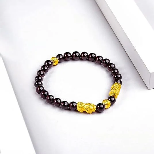 Garnet Pi Xiu Bracelet — Lucky 4 Garnet Pi Xiu Bracelet — Lucky - Image 4