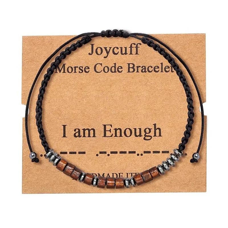 Woven Morse Code Bracelet — Letter 1 Woven Morse Code Bracelet — Letter