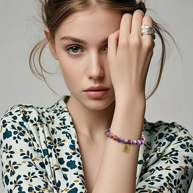 Natural Stone Lucky Bracelet — Lucky 4 Natural Stone Lucky Bracelet — Lucky - Image 4