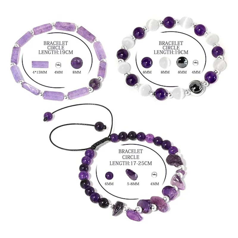 Amethyst BFF Bracelet 5 Amethyst BFF Bracelet - Image 5