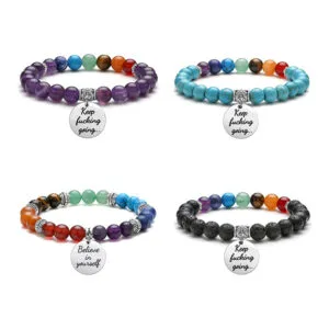 Natural Stone Beaded Bracelet