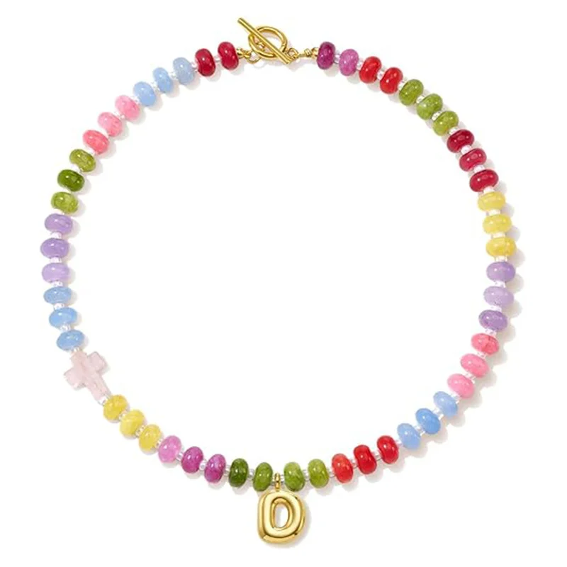 Natural Stone Dopamine Necklace — Rainbow 5 Natural Stone Dopamine Necklace — Rainbow - Image 5