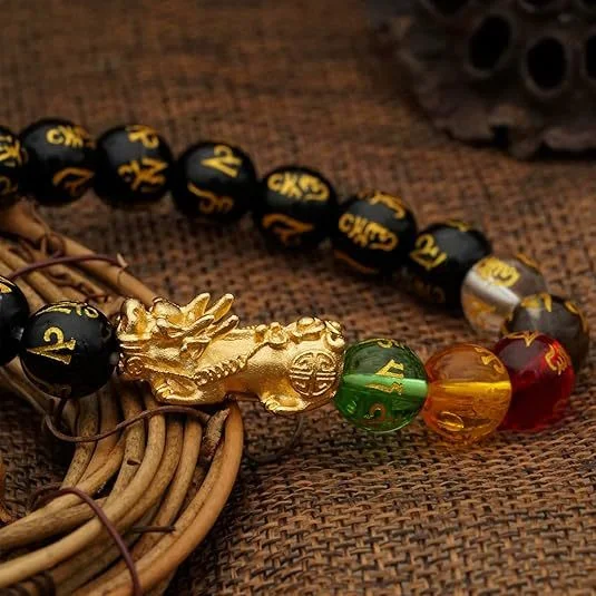 Obsidian Lucky Bracelet — Lucky 3 Obsidian Lucky Bracelet — Lucky - Image 3