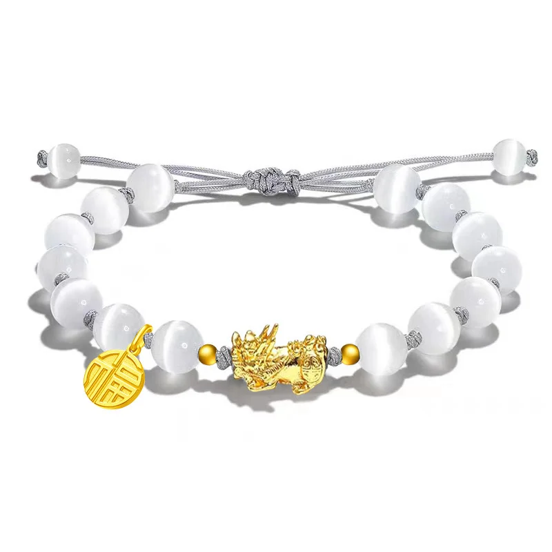 Cat Eye Pi Xiu Bracelet — Woven 5 Cat Eye Pi Xiu Bracelet — Woven - Image 5