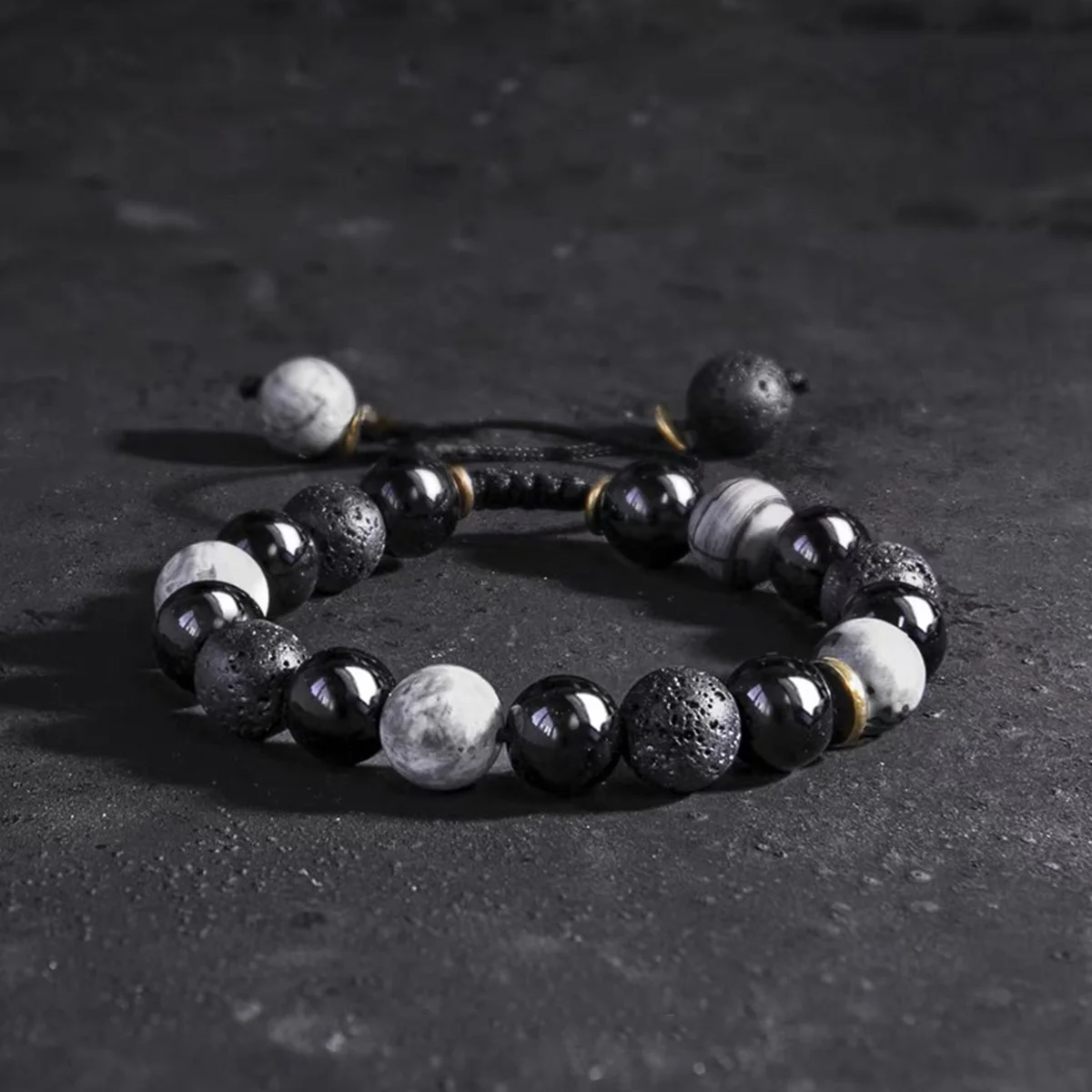 Tiger Eye Adjustable Bracelet — Woven 5 Tiger Eye Adjustable Bracelet — Woven - Image 5