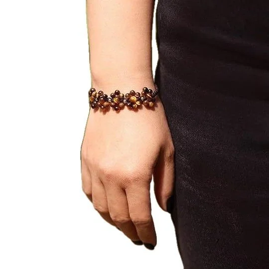 Natural Stone Woven Bracelet — Woven 6 Natural Stone Woven Bracelet — Woven - Image 6