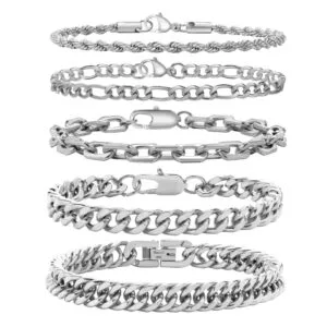 Titanium Steel Floral Bracelet