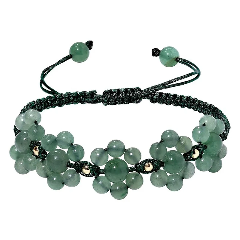 Natural Stone Woven Bracelet — Woven 4 Natural Stone Woven Bracelet — Woven - Image 4