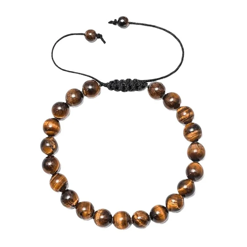 Tiger Eye Adjustable Bracelet — Woven 6 Tiger Eye Adjustable Bracelet — Woven - Image 6