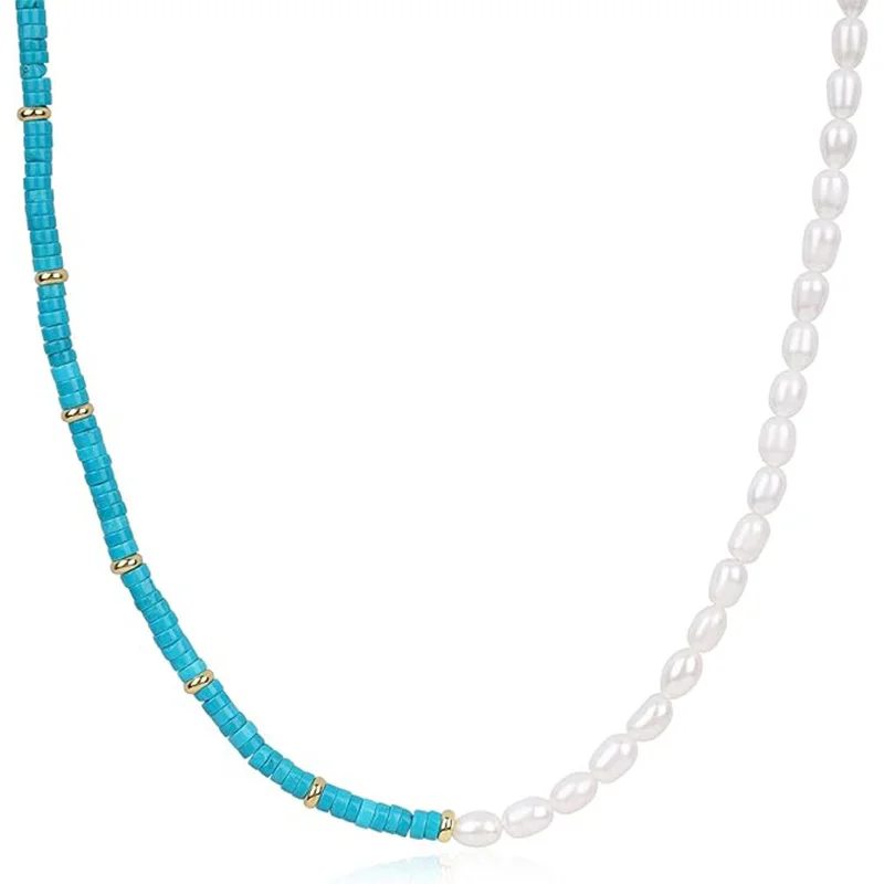 Natural Stone Beaded Necklace 6 Natural Stone Beaded Necklace - Image 6