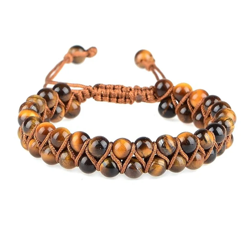 Natural Stone Woven Bracelet — Woven 1 Natural Stone Woven Bracelet — Woven
