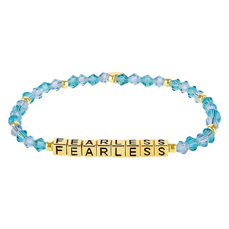 Crystal Beaded Bracelet — Letter 6 Crystal Beaded Bracelet — Letter - Image 6
