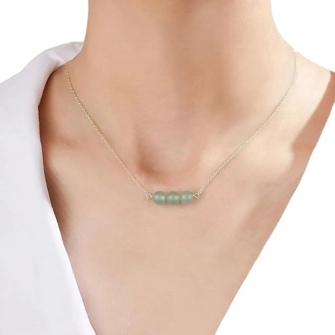 Natural Stone Lucky Necklace — Lucky 6 Natural Stone Lucky Necklace — Lucky - Image 6