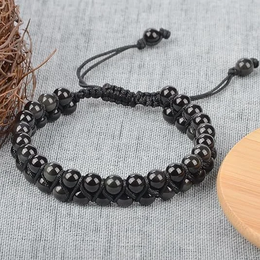 Natural Stone Woven Bracelet — Woven 5 Natural Stone Woven Bracelet — Woven - Image 5