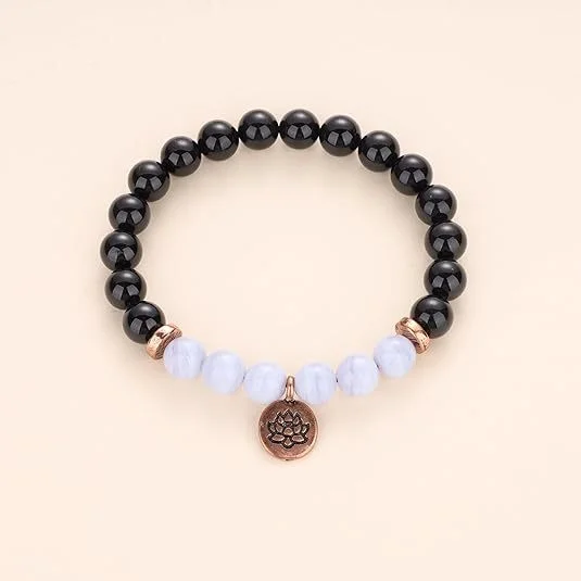 Tiger Eye Lotus Bracelet — Lotus 5 Tiger Eye Lotus Bracelet — Lotus - Image 5