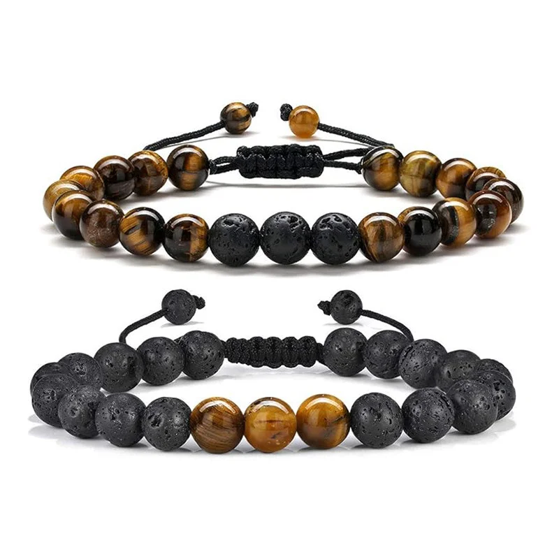Tiger Eye Adjustable Bracelet — Woven 1 Tiger Eye Adjustable Bracelet — Woven