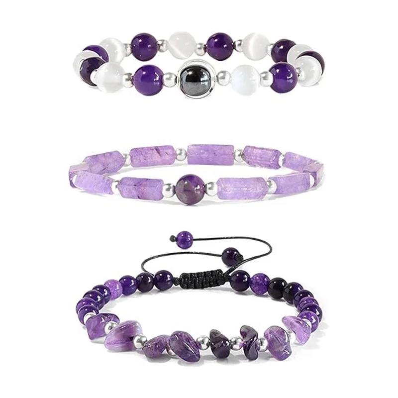 Amethyst BFF Bracelet 1 Amethyst BFF Bracelet