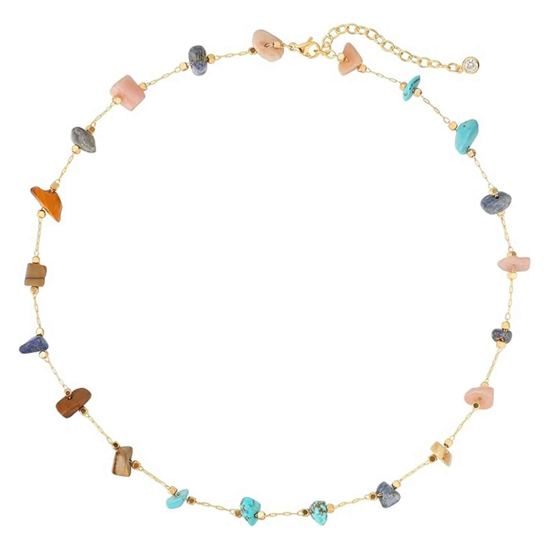The Cascade — Bohemian Turquoise Stone Necklace 4 The Cascade — Bohemian Turquoise Stone Necklace - Image 4