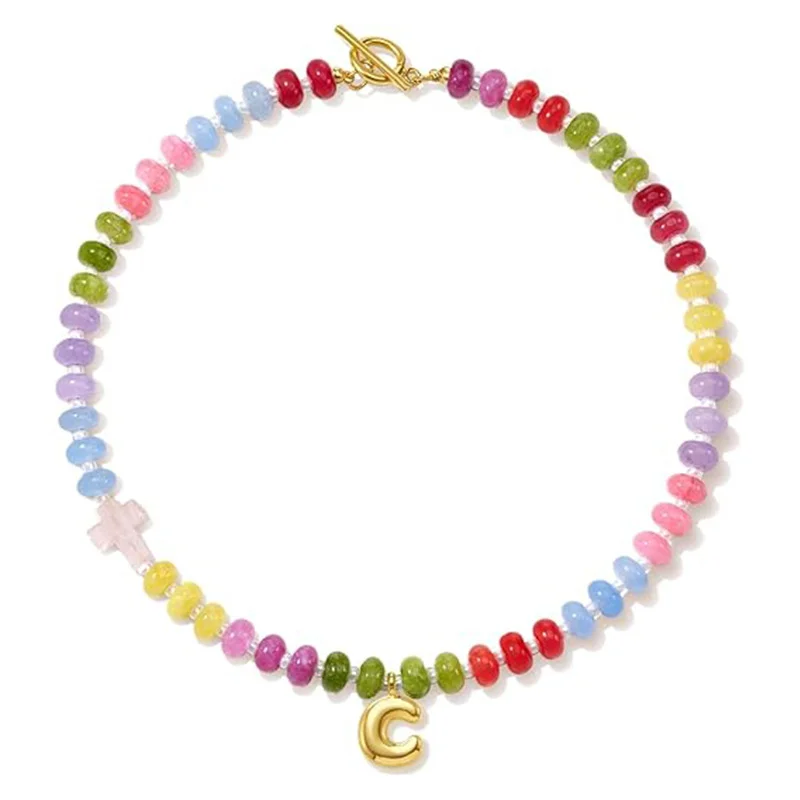Natural Stone Dopamine Necklace — Rainbow 4 Natural Stone Dopamine Necklace — Rainbow - Image 4