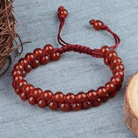 Natural Stone Woven Bracelet — Woven 4 Natural Stone Woven Bracelet — Woven - Image 4