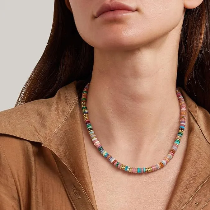The Spectrum — Rainbow Crystal Beaded Necklace 5 The Spectrum — Rainbow Crystal Beaded Necklace - Image 5