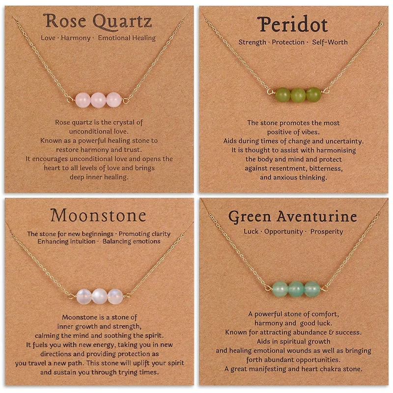 Natural Stone Lucky Necklace — Lucky 1 Natural Stone Lucky Necklace — Lucky