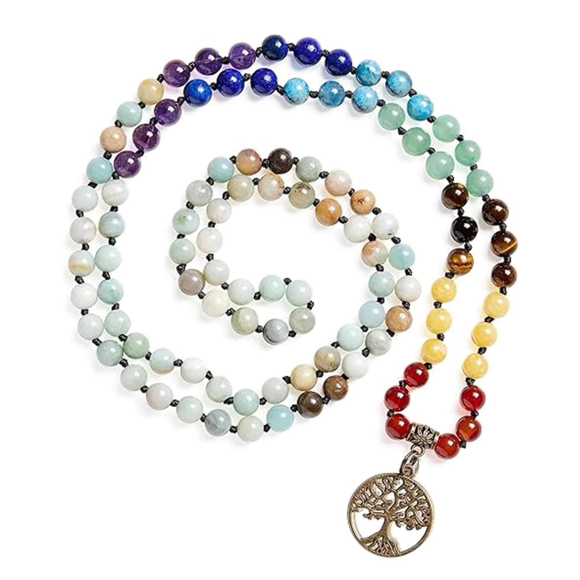 Natural Stone Lotus Necklace — Lotus 4 Natural Stone Lotus Necklace — Lotus - Image 4