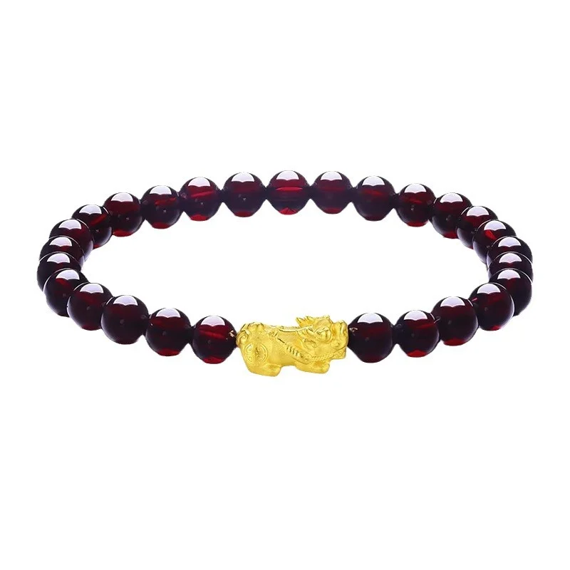 Garnet Pi Xiu Bracelet — Lucky 6 Garnet Pi Xiu Bracelet — Lucky - Image 6