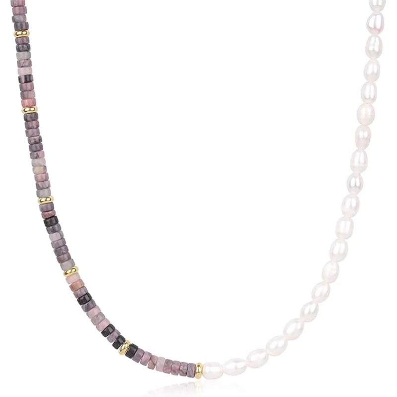 Natural Stone Beaded Necklace 4 Natural Stone Beaded Necklace - Image 4