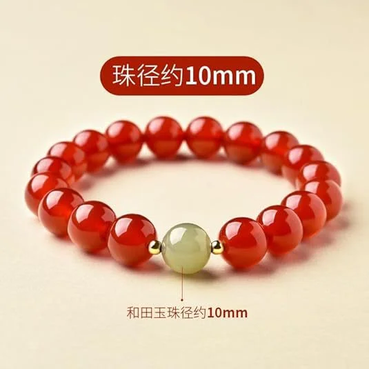 Red Agate Geometric Bracelet 5 Red Agate Geometric Bracelet - Image 5