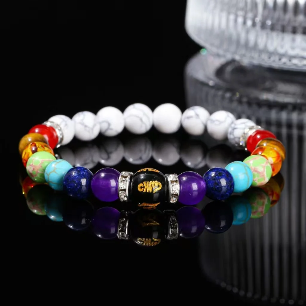 Volcanic Stone Mandala Bracelet — Rainbow 5 Volcanic Stone Mandala Bracelet — Rainbow - Image 5