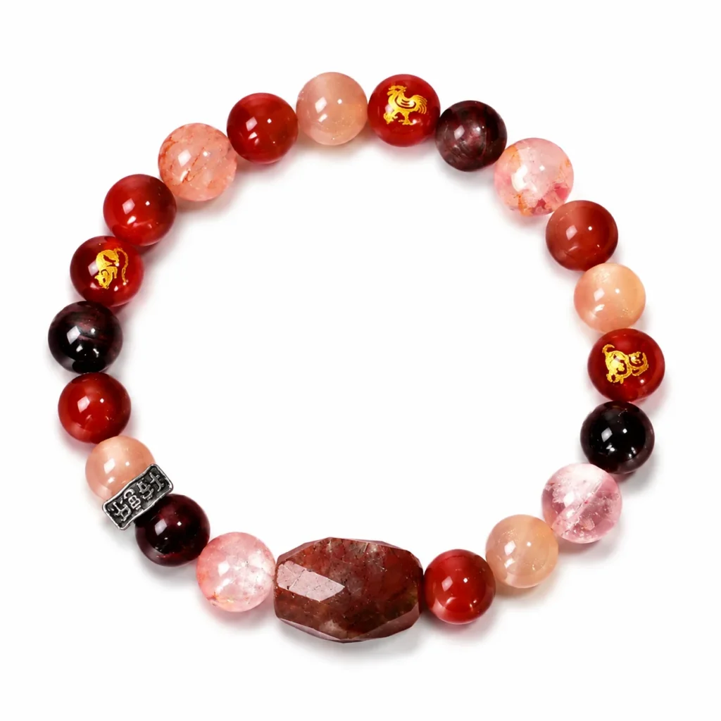 Chinese Zodiac Dragon Sanhe Liuhe Bracelet 1 chinese zodiac dragon sanhe liuhe bracelet on white background