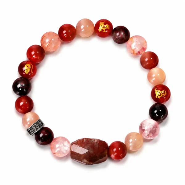 chinese zodiac dragon sanhe liuhe bracelet on white background