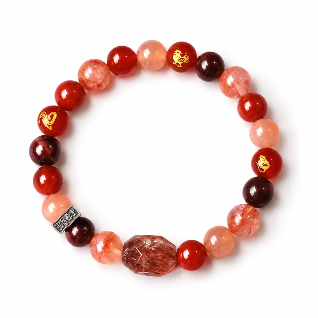 Chinese Zodiac Ox Sanhe Liuhe Bracelet 1 chinese zodiac ox sanhe liuhe bracelet on white background