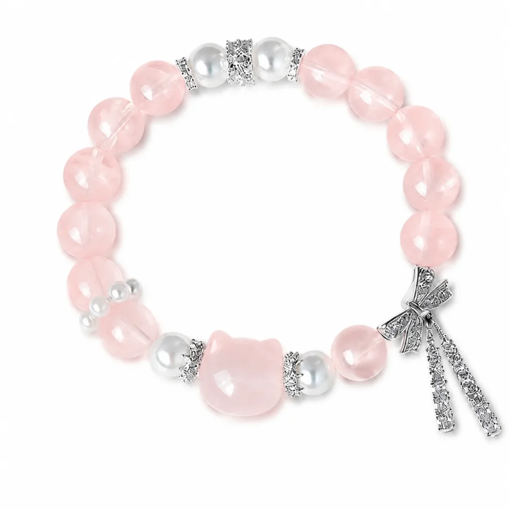 Cat Wish Crystal Bracelet 1 cat wish crystal bracelet on white background