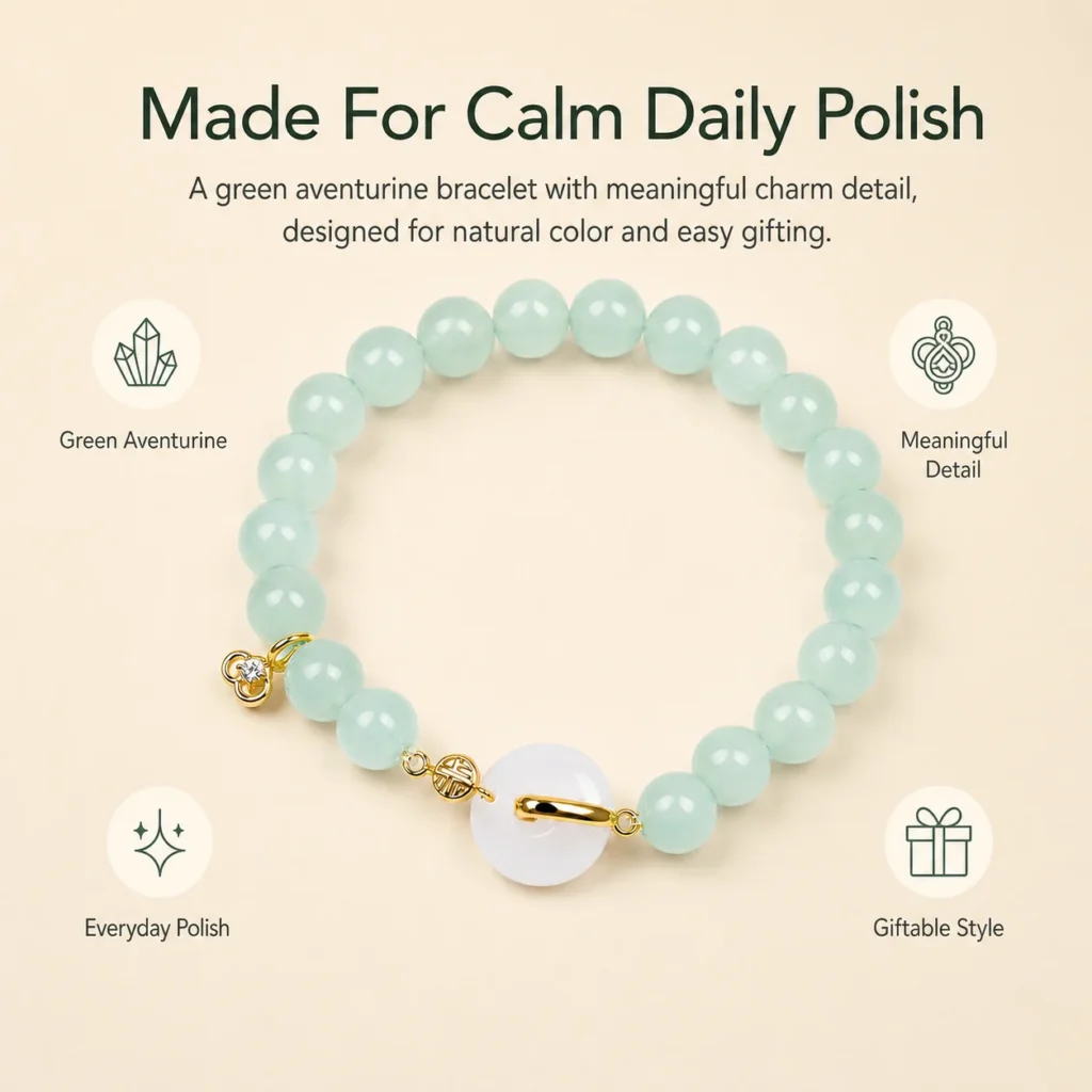 Aventurine Fu Charm Bracelet 3 aventurine fu charm bracelet feature image