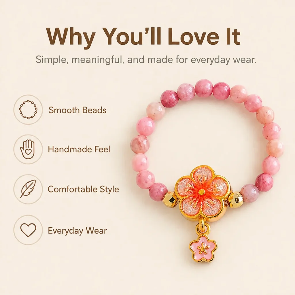 Rhodochrosite Flower Beaded Ring 3 rhodochrosite flower beaded ring feature image