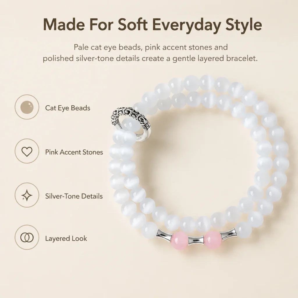 Cat Eye Stone Double-Wrap Bracelet 3 cat eye stone double-wrap bracelet feature image